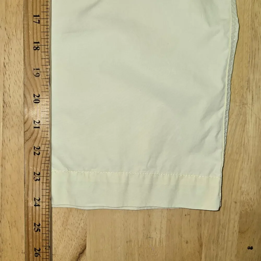 Y2k Old Navy Low Rise Cargo Capris Womens Size 4 Butter Yellow 100% Cotton - Picture 7 of 8